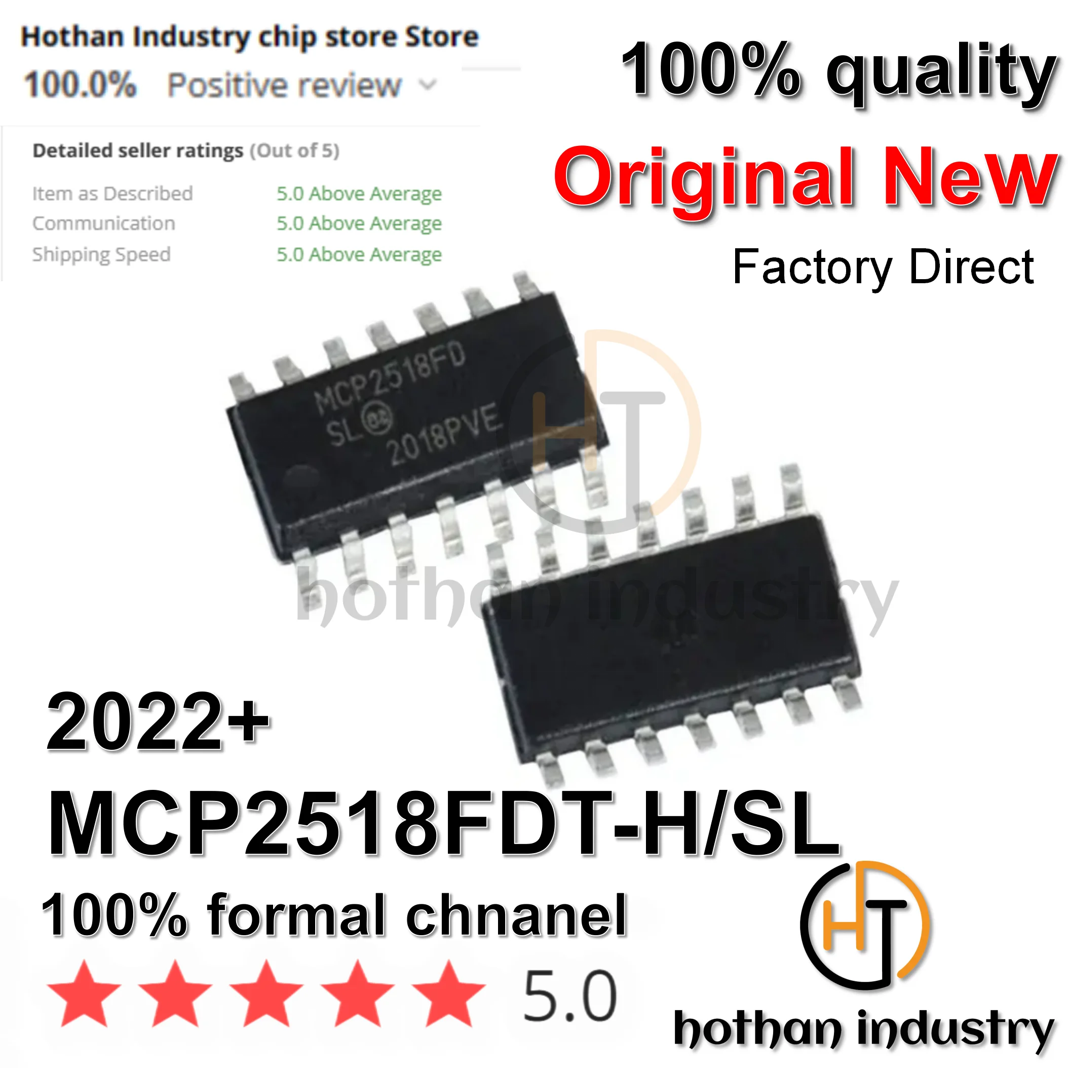 （10-100PCS）100% NEW MCP2518FDT-H/SL CAN Interface IC Stand-alone Low Power CAN FD Controller s/SPI Interface Grade 0