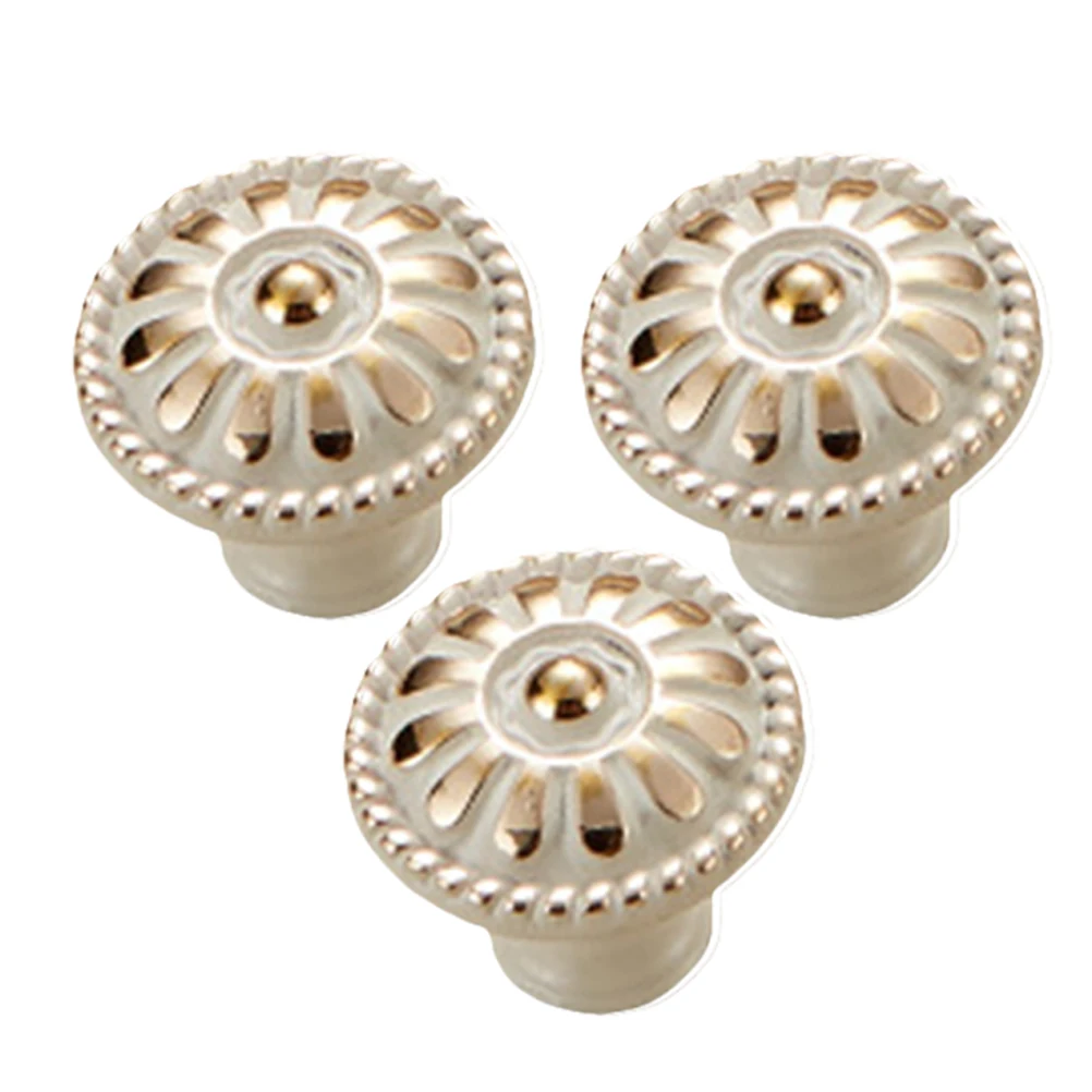 

3pcs European Style Cabinet Handle Vintage Zinc Alloy Pull Knobs for Drawer Wardrobe Furniture Hardware Wood Door