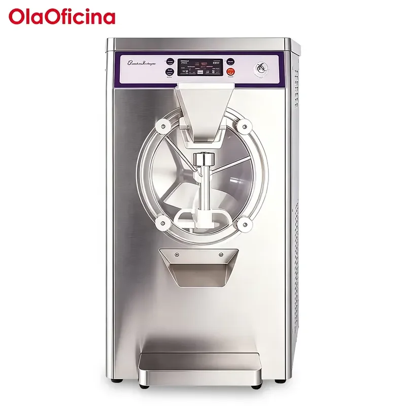 Commercial Hard Ice Cream Machine Stainless Steel Desktop Soft Serve Maker for Cafe Shop Restaurant Bar JS-S08
