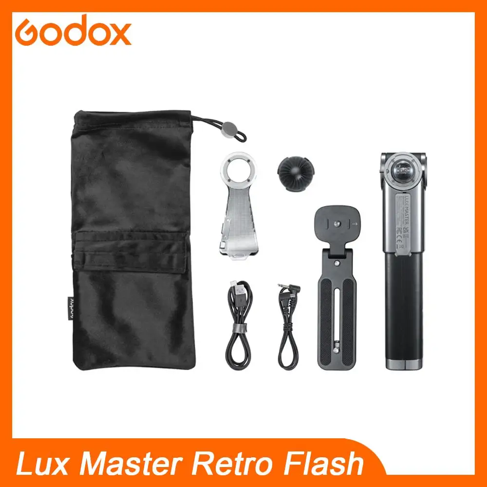 

Godox Lux Master Retro Flash Light 2.4G TTL Wireless Handheld Flash Compatible with Godox X3 For Fuji Nikon Canon Sony Camera