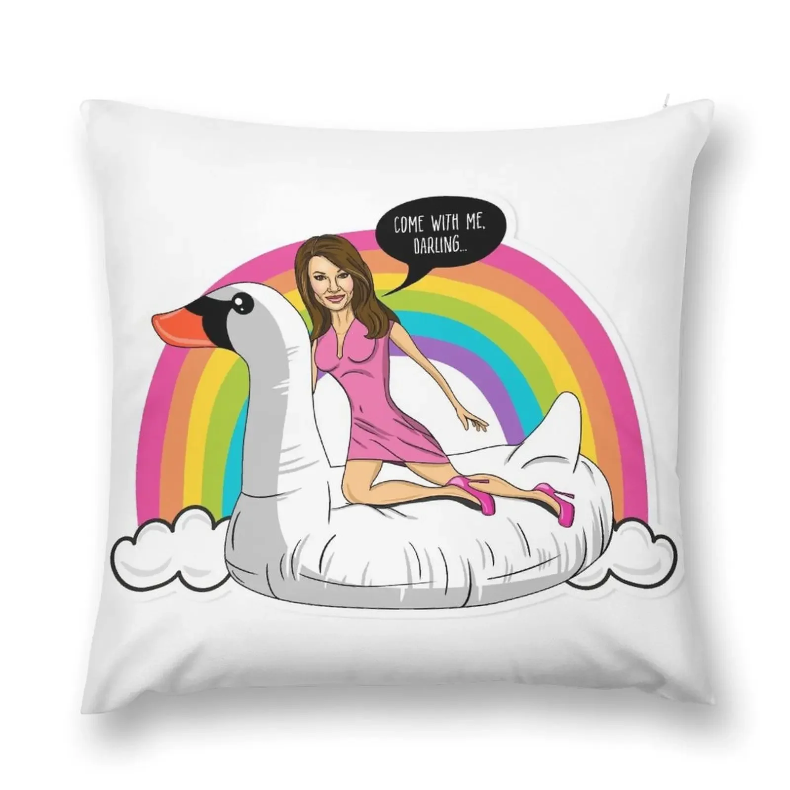 Lisa and the Swan Throw Pillow Bed pillowcases Christmas Pillow pillow