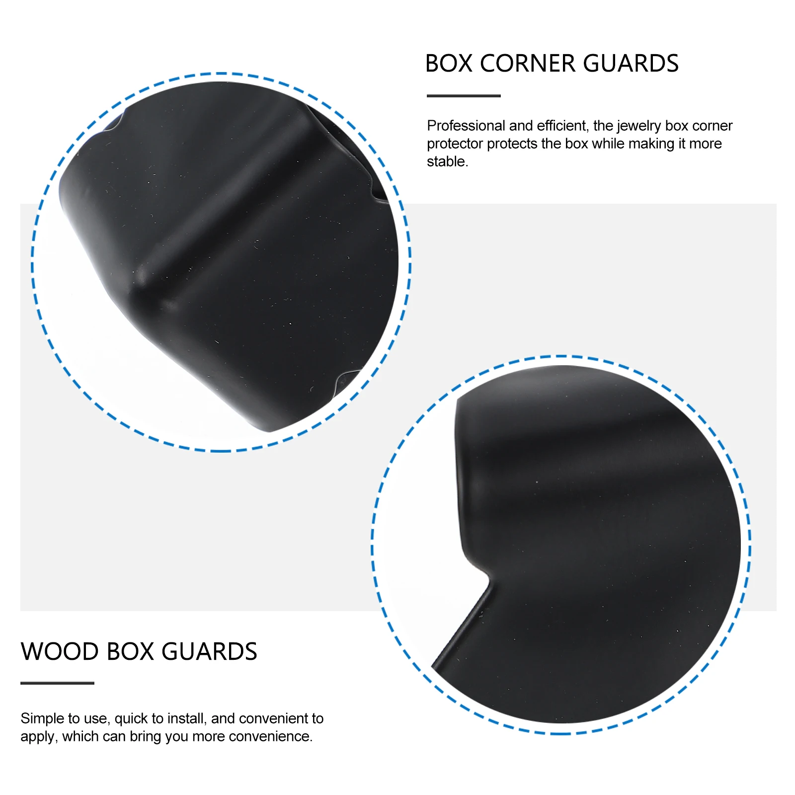 

8pcs For Box Wooden Box Corner Corner Protective Guards Guards Durable Edges Safety Bumpers Decorative Brackets