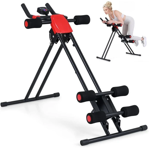 

Складной тренажер для пресса с 6 углами наклона и ЖК-дисплеем, тренажер для талии за 5 минут или для домашних тренировок