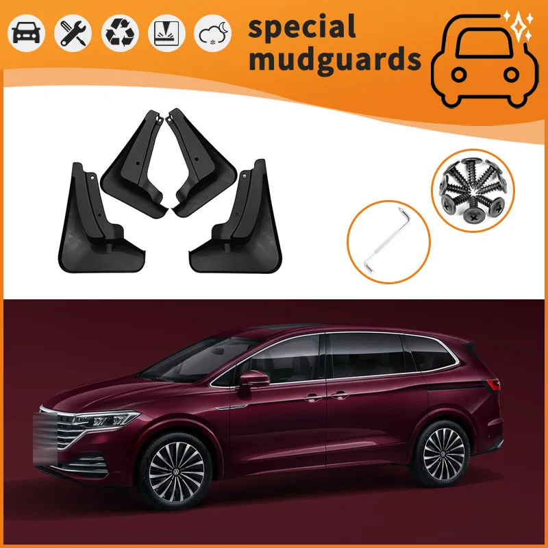 For 20-21 Volkswagen Viloran models Mudguards Fender Mudflaps Front Rear Flares Splash Guards Cover Car Accessorie