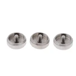 3pcs Alloy Finger Key Buttons For Baritone Trumpet Brass Fingering