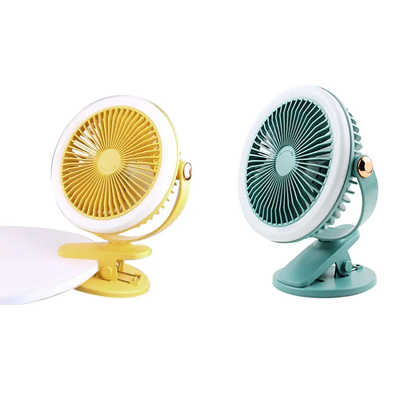 

Mini Desktop Clip Fan Rechargeable Air Fan 1200Mah Portable Cooling USB Fan 360 Degree Rotation USB Charging