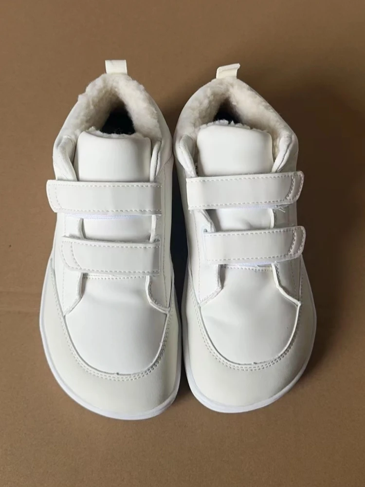 ZZFABER Kids Barefoot Snow Shoes Flexible Winter Warm Sneakers for Boys Girls Outdoor Children Winter Boots Snow Casual Shoes