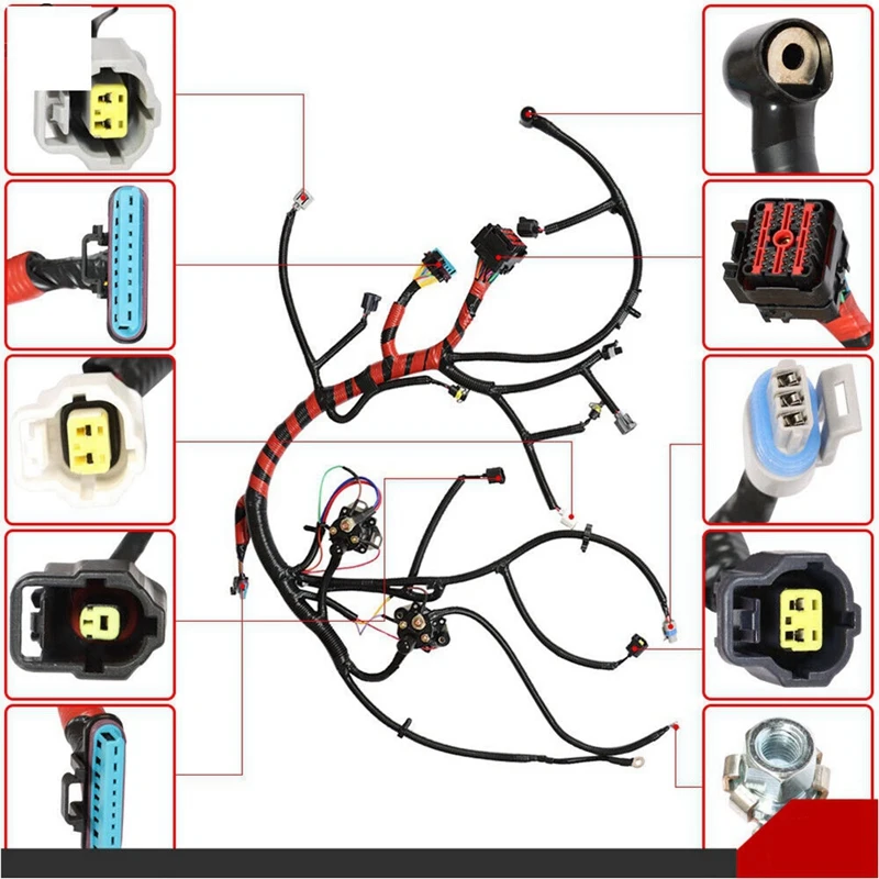 Car Engine Wiring Harness As Shown ABS F81Z12B637FA Fit For Ford F-250 F350 Super Duty 2002-2003 F81Z12B637FA