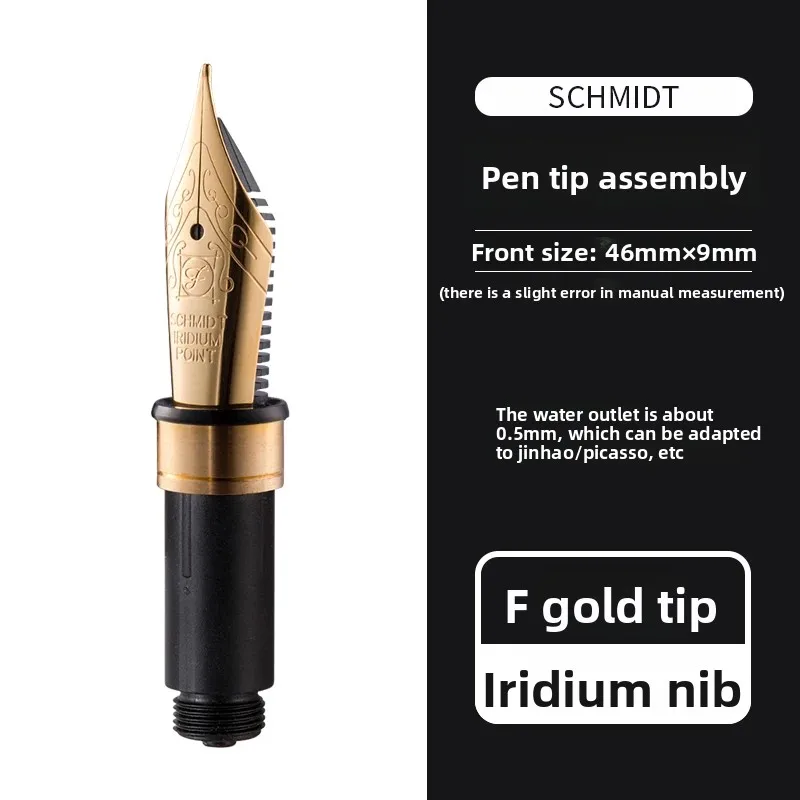 

SCHMIDT Bock немецкий номер. 5 26 мм No 6 35 мм перьевое перо EF/F/M 0,38/0,5/0,7 мм золотистое серебряное перо перьевая ручка школьные принадлежности