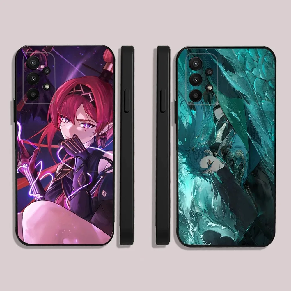 

Wuthering Waves Game Yinlin Phone Case For Samsung S24,23,22,30,21,10,9,Ultra,Plus,Lite,FE,5G Black Soft Case