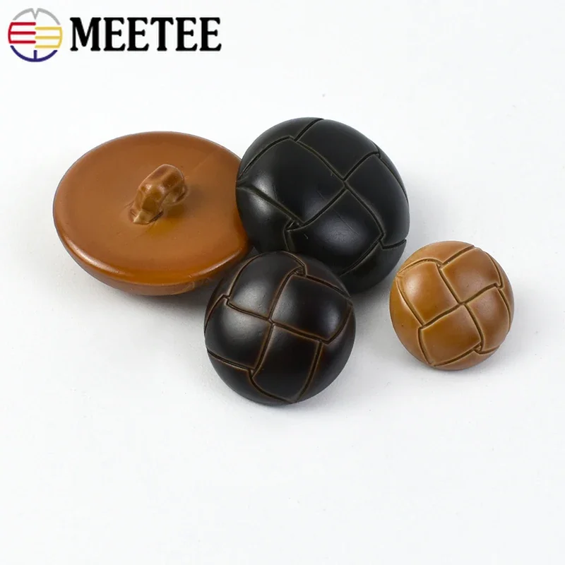 10/30/50 قطعة 15-25 مللي متر فو الجلود زر مستدير بدلة معطف الرجعية ديكور أزرار الملابس حقيبة يد السحابة مشبك الخياطة اكسسوارات #4