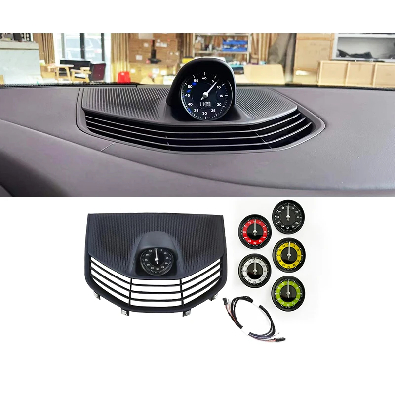 

Модификация автомобиля, обновление центральной консоли, часы, секундомер для Taycan