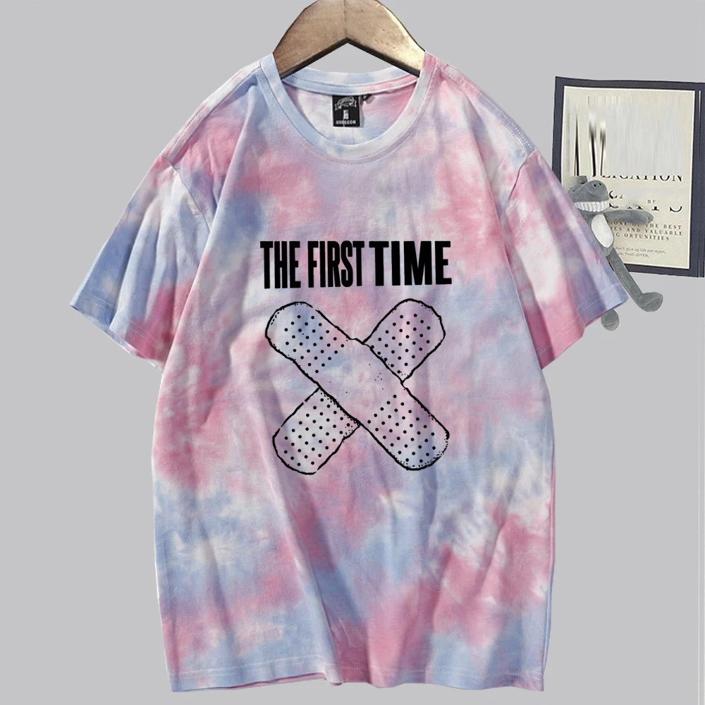 قمصان مصبوغة بربطة عنق للأطفال من LAROI ، قميص هراجاكي ، قمصان تيشيرت صيفية كبيرة الحجم ، هدايا محبي الموسيقى من قمم ، أول مرة ، #5