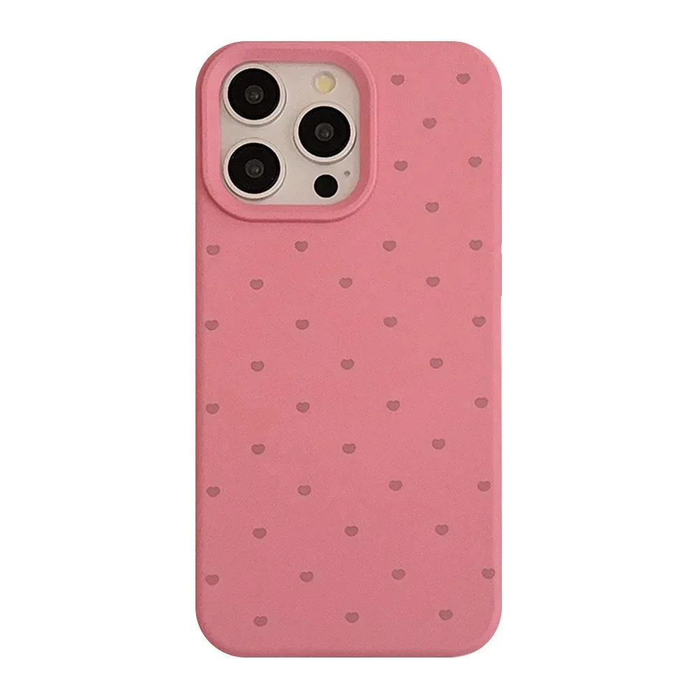 Soft Sticky Love Suitable for 15Pro Max Korean Ins Style iPhone 16 Phone Case