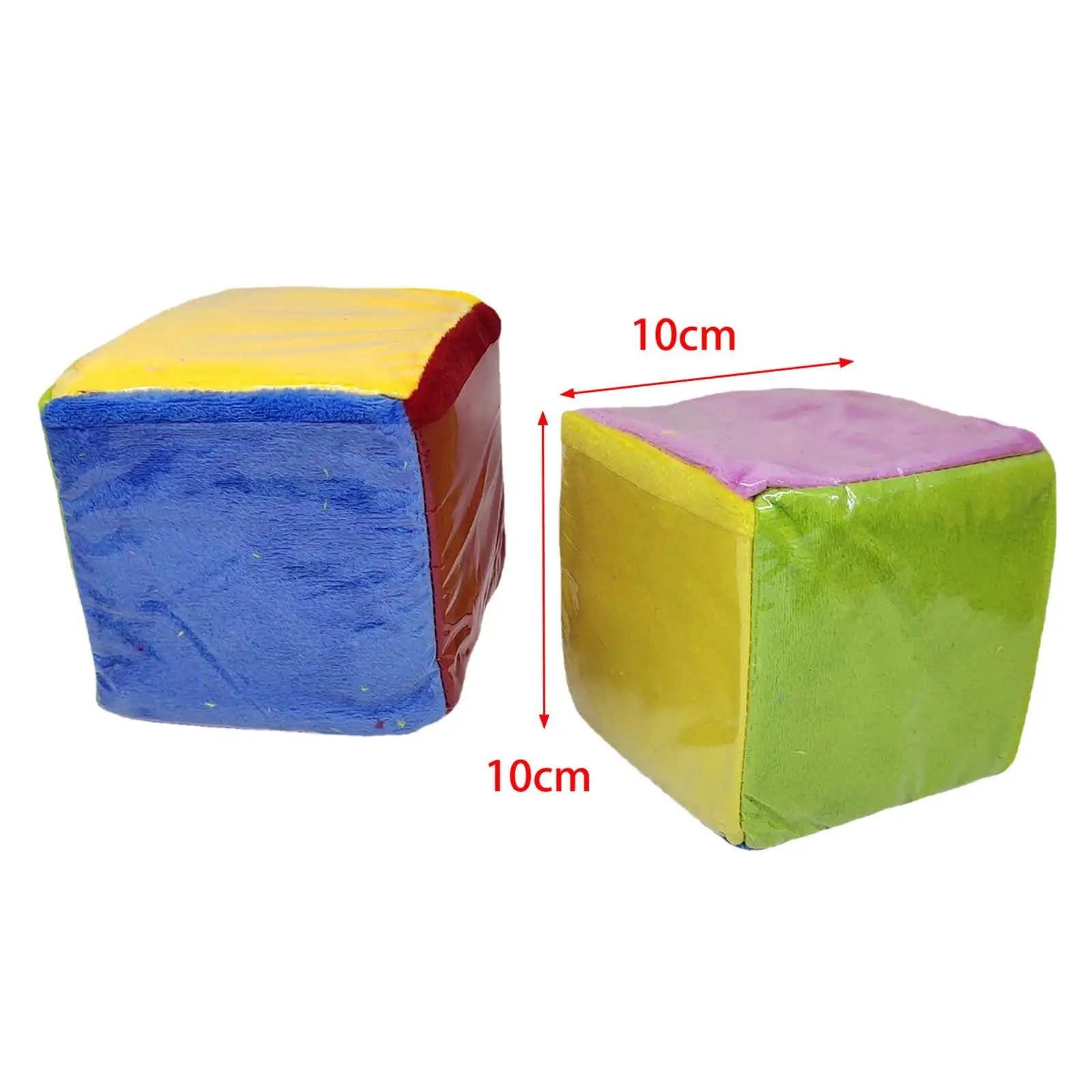 2x Foam Learning Dice with Clear Pockets Multicolor Game Dice Soft Foam Cubes Playing Teaching for Toddlers Baby Kids