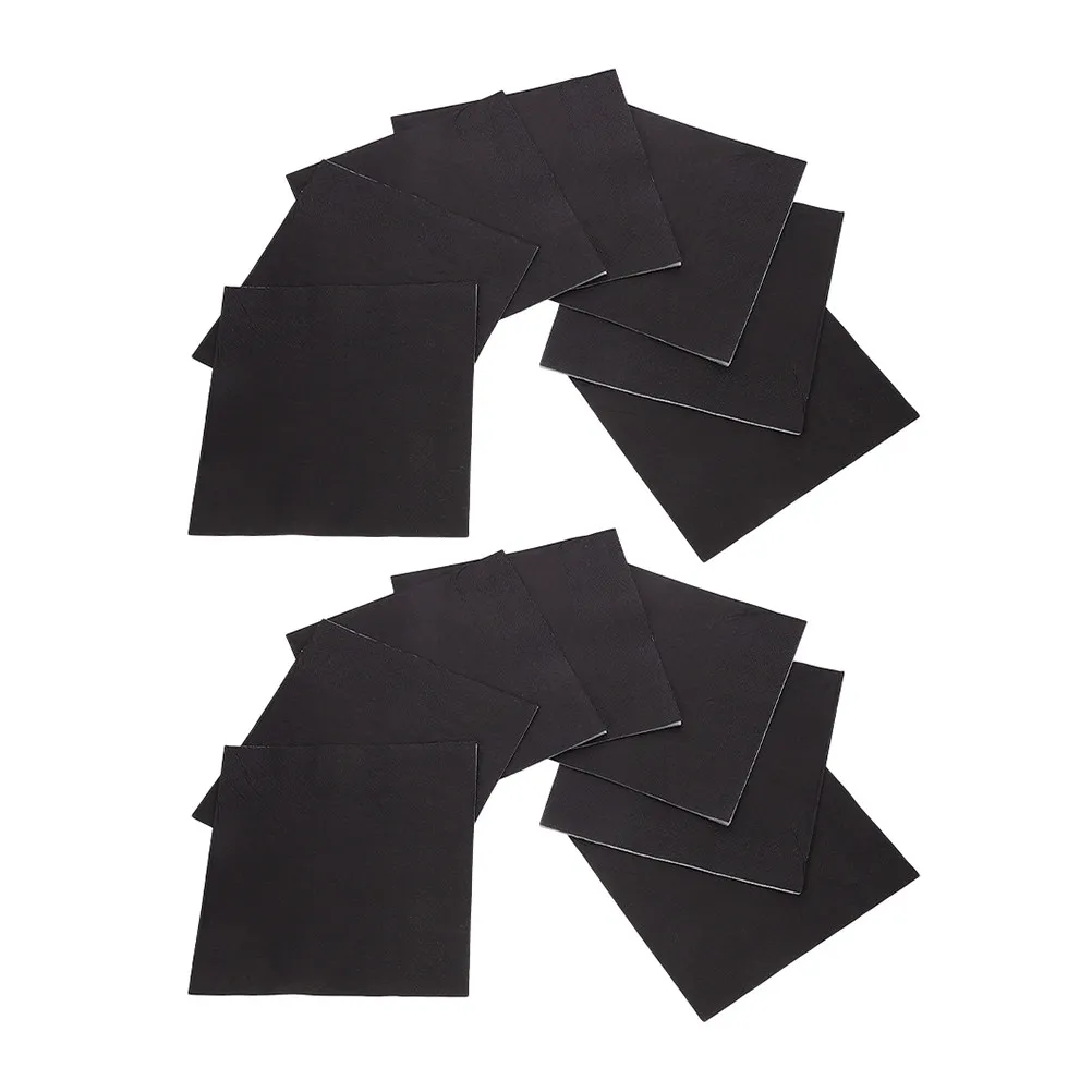 25Pcs Black Lunch Napkins Disposable Paper Soft Square for Birthday Wedding Dinner Party Events Table Napkins Aesthetic Napkin