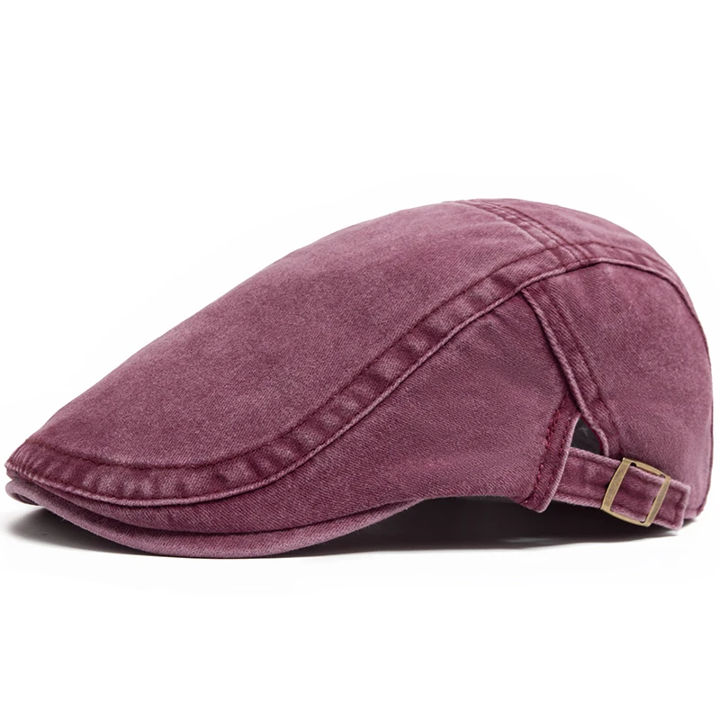 Nieuwe Vintage Katoenen Baret Mannen Vrouwen Mode Platte Vizier Cap Casual Herfst Baretten Retro Krantenverkoper Hoed Zomer Unisex Verstelbaar