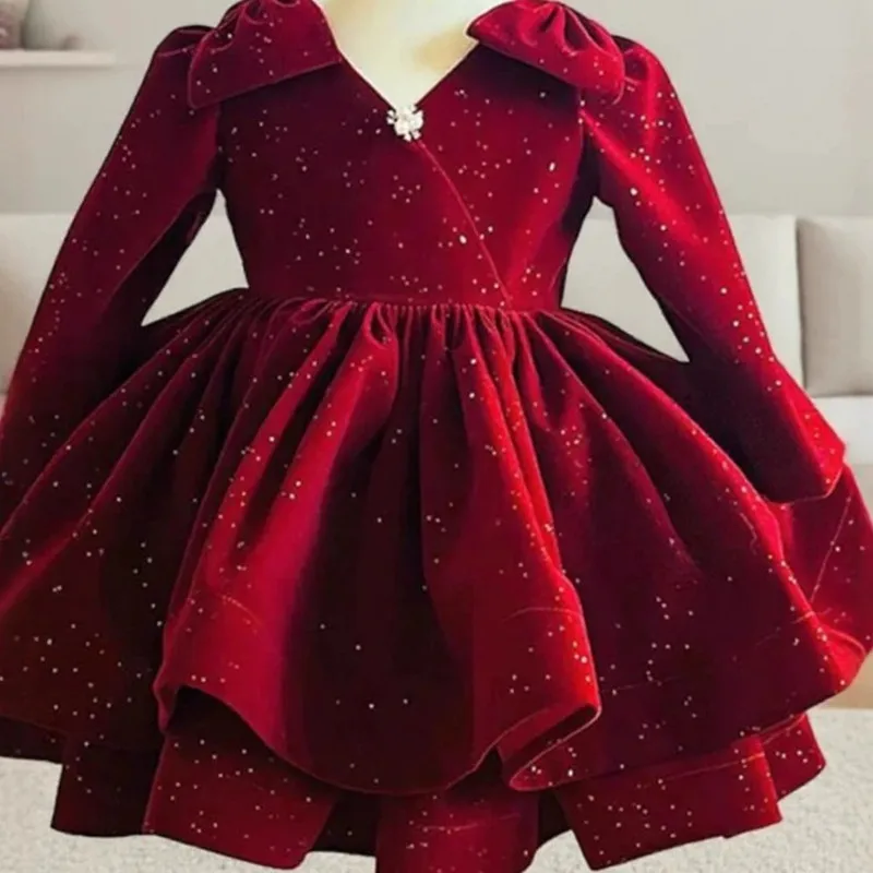 

Детское бальное платье принцессы для выступлений на фортепиано, свадеб, дней рождения, вечеринок для девочек A4942, платья для подружек невесты