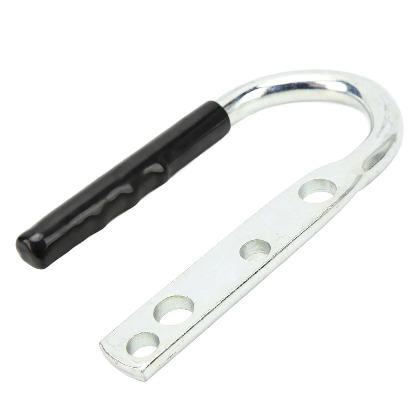 Trailer Coupler Lift Handle Galvanized Steel Rubber Tongue Handle for RV Boat Trailer Coupler Handle Grip