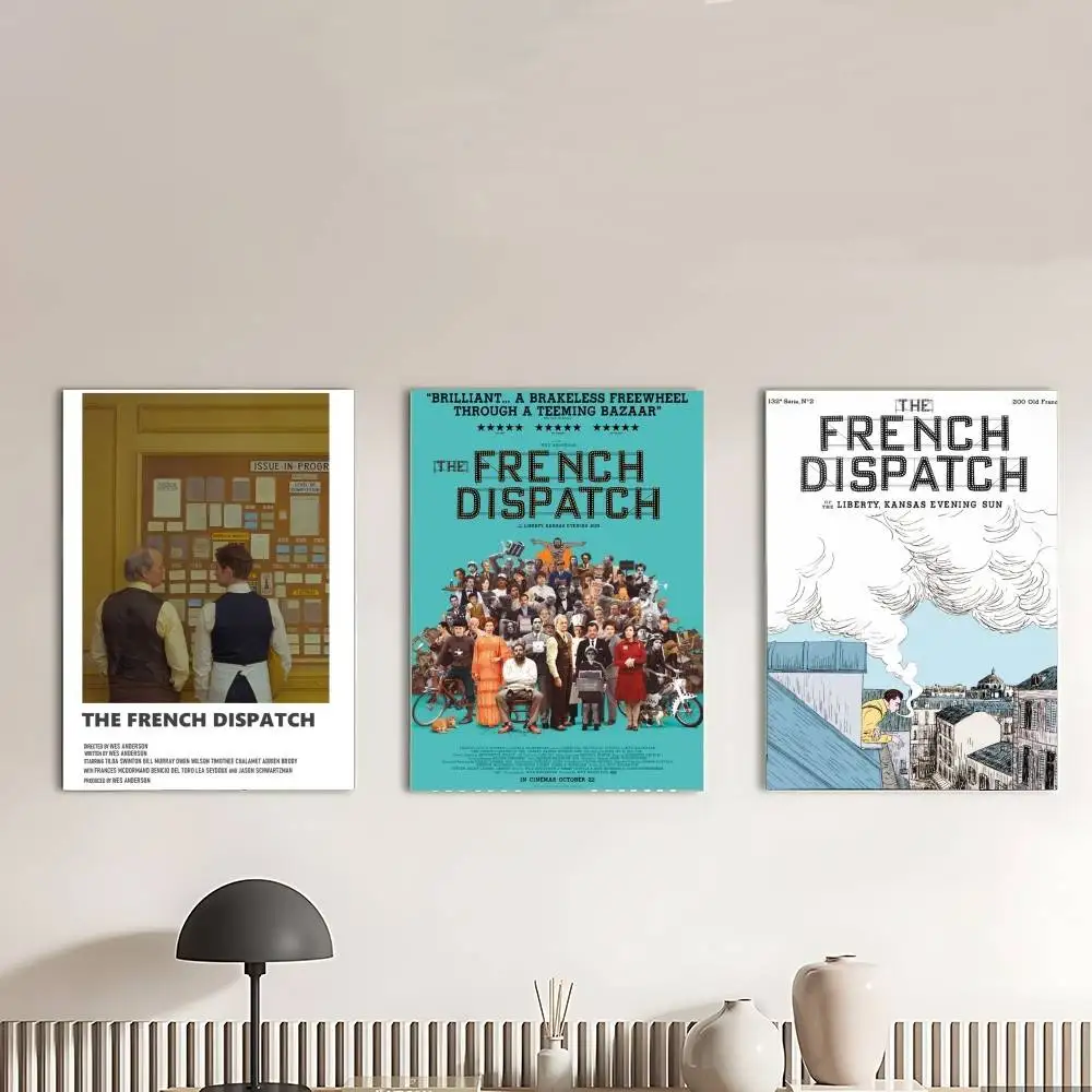 The French Dispatch Movie Poster Canvas Painting For Living Room Home Decor Poster Fans Gifts-unframed Poster Waterproof Wall Ar