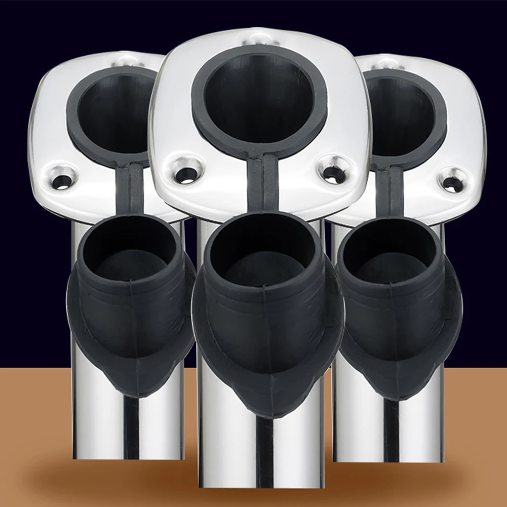 

1pc Fishing Rod Holder Stainless Steel Fishing Rod Holder With Cap 15/ 30 /90 Degree For Boat Yacht Armrests And Brackets