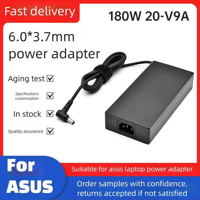 Cargador de 20V 9A 6.0*3.7MM 180W ADP-180TB H, adaptador de CA para portátil Asus ROG Zephyrus G14 G15 GA401IV GA502DU TUF505DU FX506L A17
