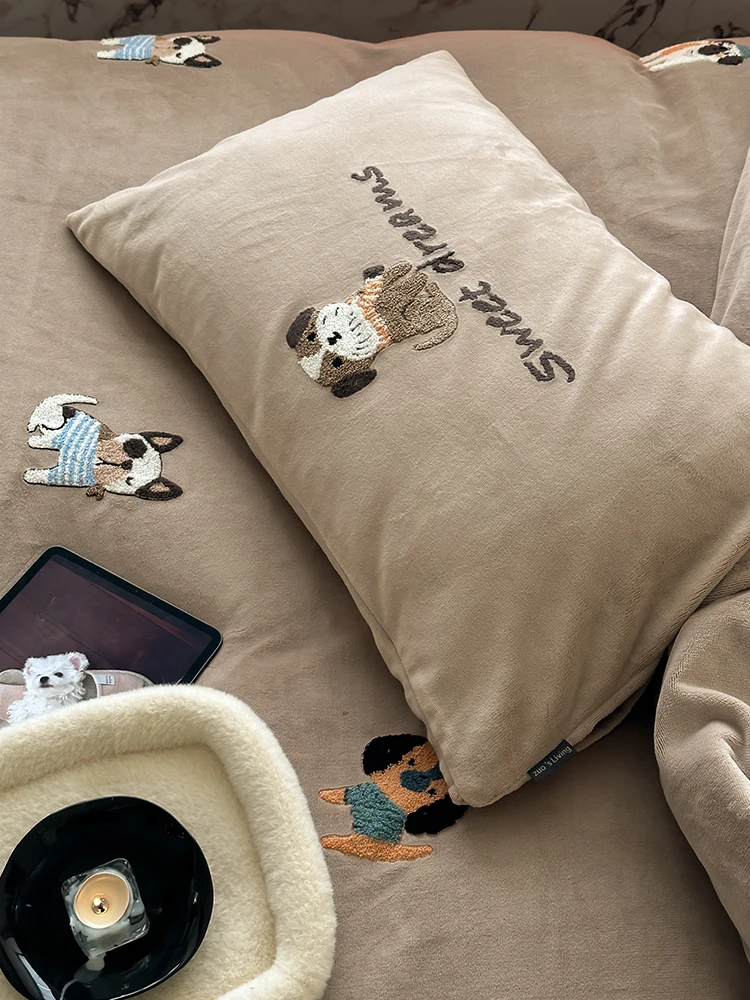 منشفة مخملية مزدوجة الجوانب سم - مراجعة Embroidery Quilt Cover وسعره
