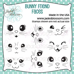 Easter Bunny Friend Faces Stamps Scrapbook Diary Decoration Embossing Template Diy Greeting Card Decorative Embossing DIY Paper