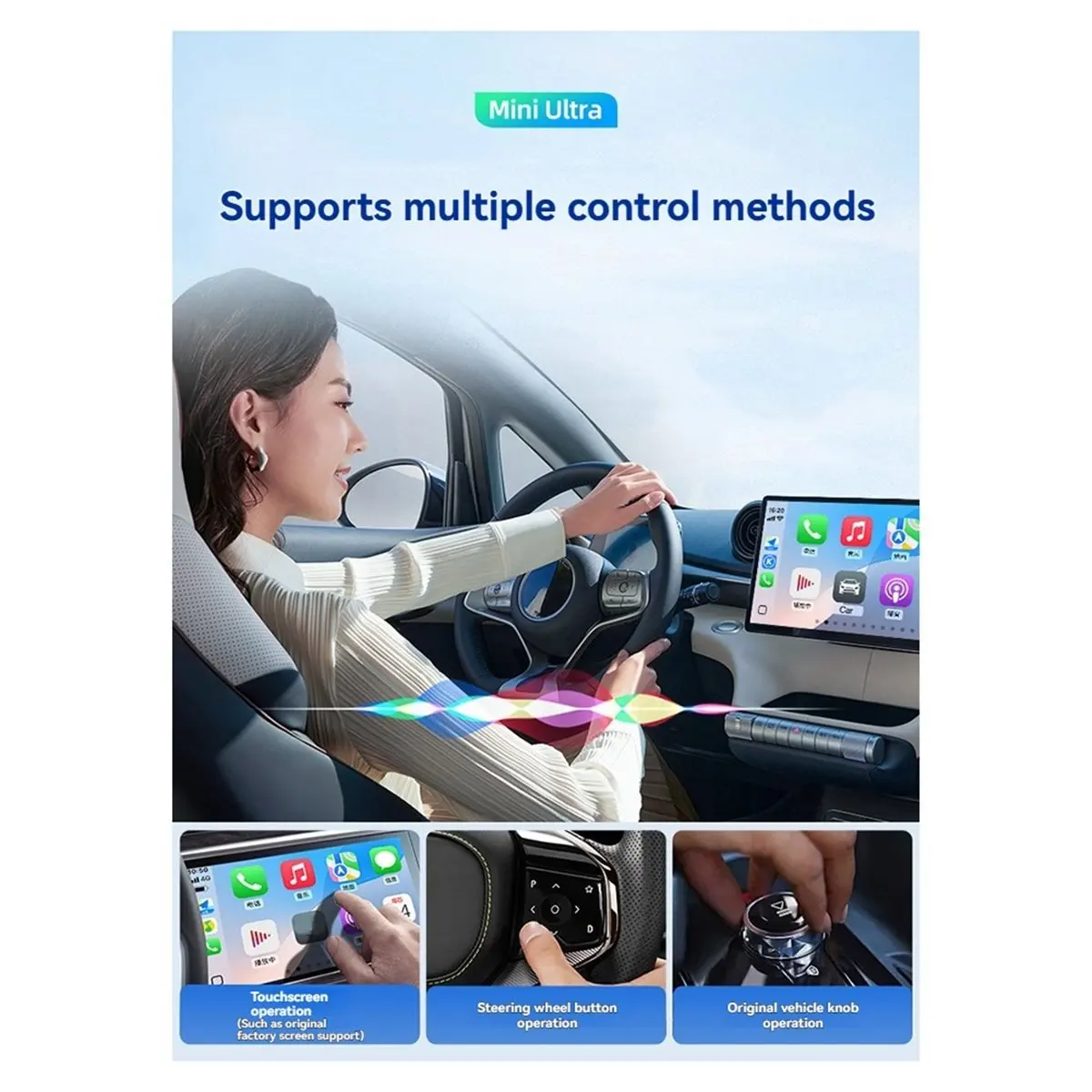 SE PRO 2 In1 Wireless Carplay Smart AI Box Adapter Android Auto/Carplay USB Dongle Wired Carplay to Wireless