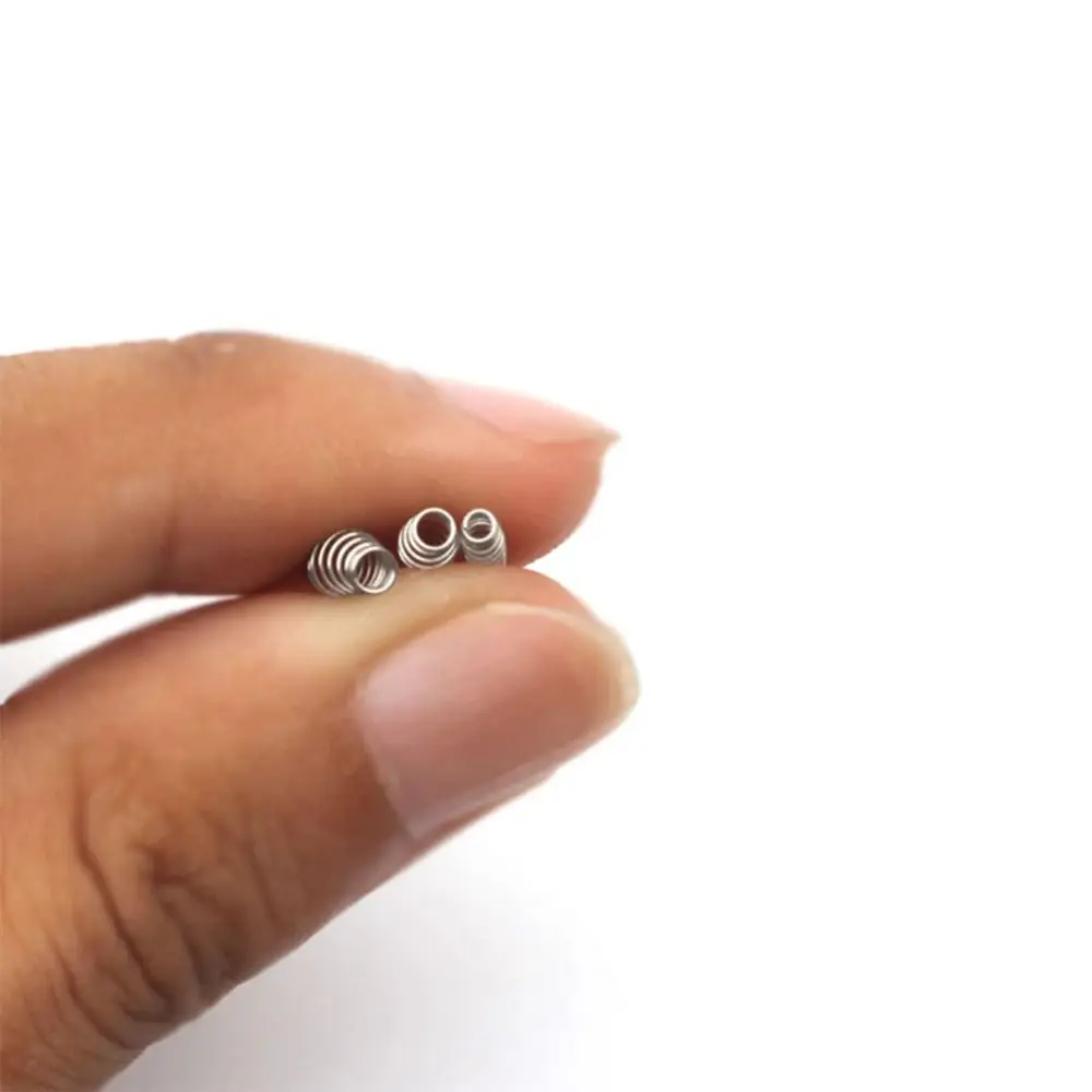 

100 Pcs Set Stainless Steel Hook Spring Easy to Use S/M/L Fishbait Feeder Corrosion Resistant Fishing Tackle Bait Fishing