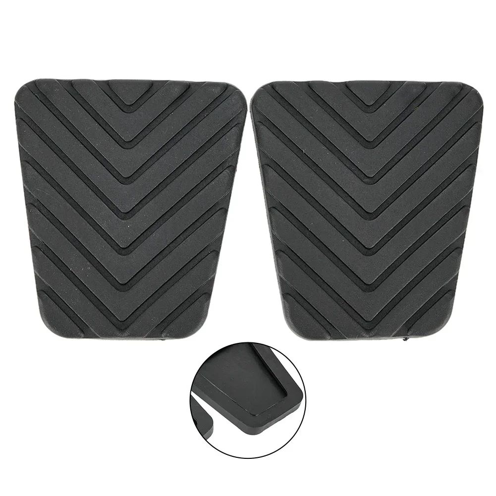 

2x Black Clutch Brake Pedals Rubber Pad Cover 32825-36000 Fit For Kia Sorento 6.3x5.6x1.1cm Car Accessory