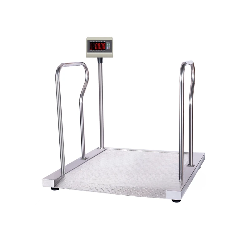 

Stainless steel hospital disabled person weight electronic scale wheelchair weighting physical examination hemodialysis room