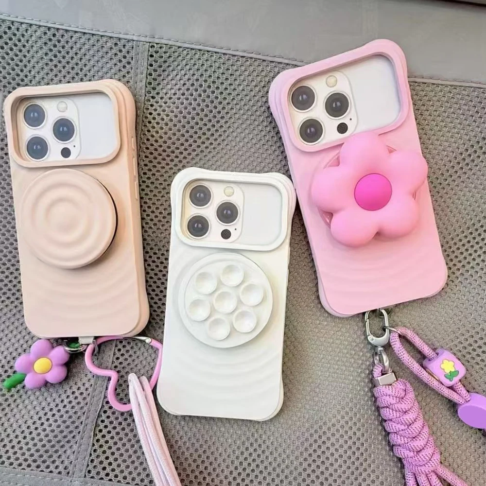 

Phone Accessories Flower Sucker Magnetic Folding Phone Stand for IPhone 17 Pro Max Holder Mount Support for Galaxy S25U