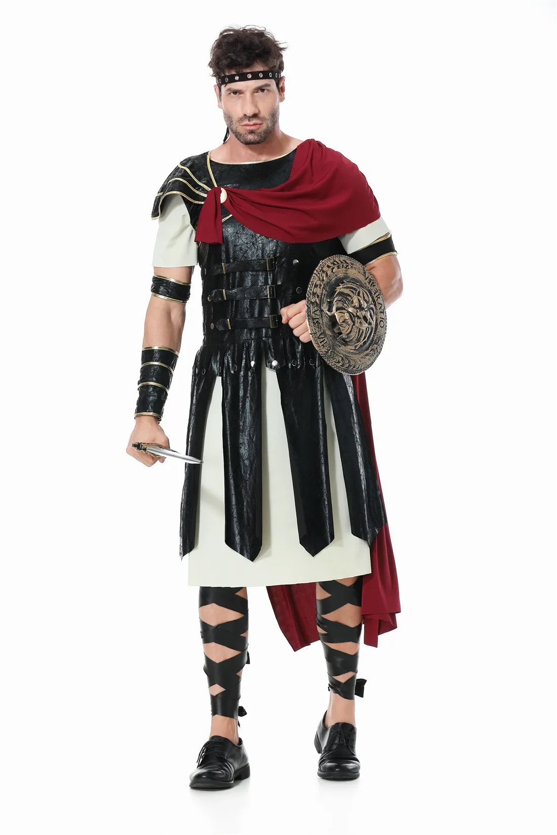 

Halloween Cosplay Fighter Stage Costume Parent-child Roman Warrior Costume