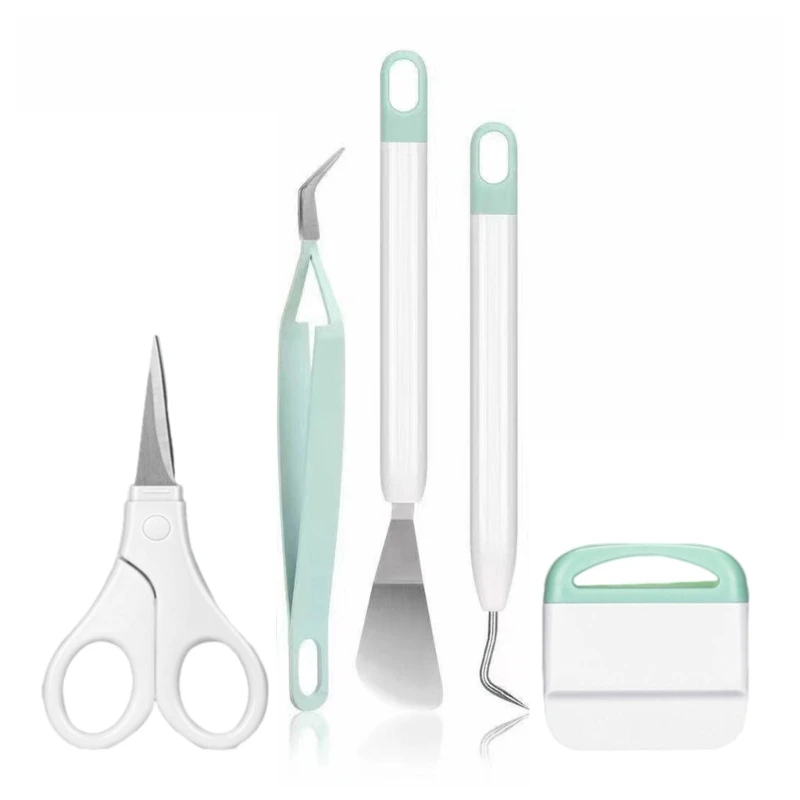 

5x Basic Vinyl Tool Craft Weeding Vinyl Cardstock DIY Art Craft Tools Kit for Silhouette Siser Oracal 631 651 751 Vinyl