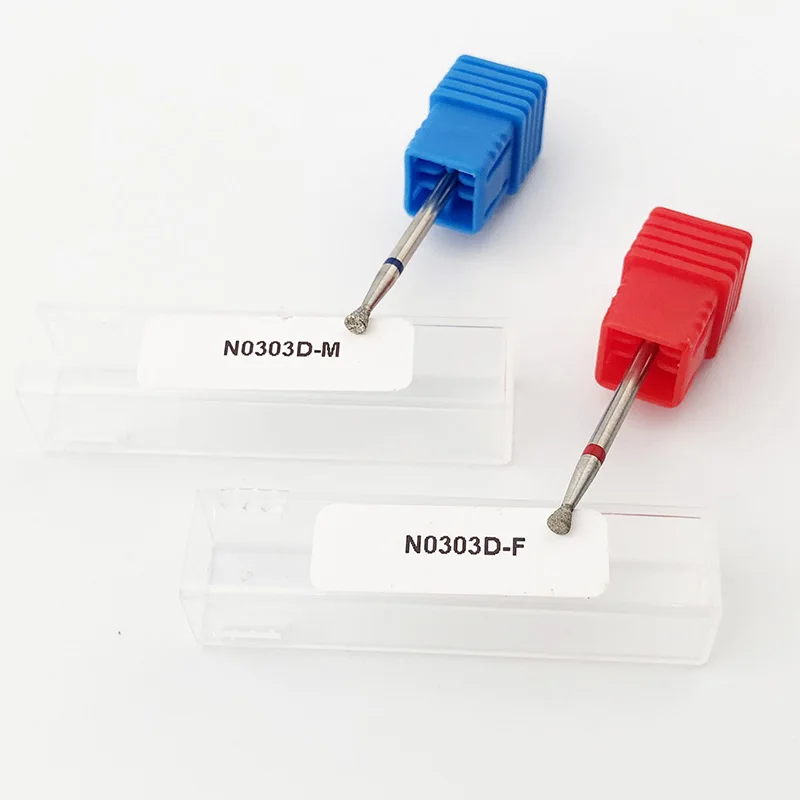 Foret à ongles en diamant, foret à cuticules, accessoire de perceuse à ongles électrique pour manucure, fraise rotative ronde pour Salon de manucure, 1 pièce