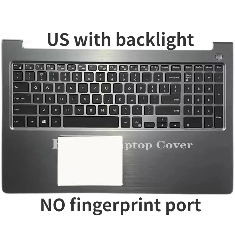 New For DELL Vostro 15 5568 V5568 P62F Laptop Palmrest Case Keyboard US English Version Upper Cover