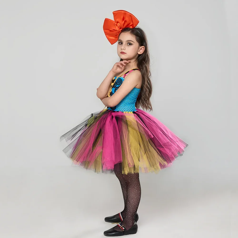2026 Jungen Mädchen Passende Gruselthema-Kostüme Kinder Gestreifter Anzug Patchwork-Kleid Halloween Familien-Cosplay-Party-Outfits – Detail 7