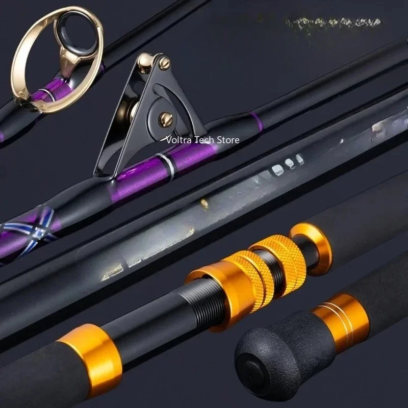 ルアーキラー ストロングパワー カーボンゲームロッド トローリングロッド 1.8M 37-64kg ローラーガイド/SICガイド 深海ボートフィッシングロッド