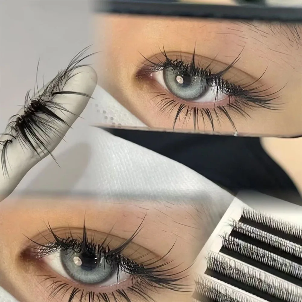 5D Wild Double-layer Eyelashes Camellia Eyelash Extensions LB LC LJ Russian Volume Fans Fluffy Lashes Premade Fan Lash