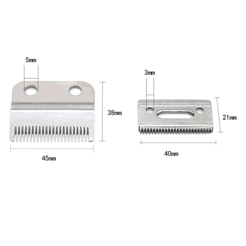 Professionele Wankelen-Tand 2-Gat Clipper Blade 2162 Compatibel Met Voor Wahl 5 Star Draadloze Magic Clip, zonder Olie