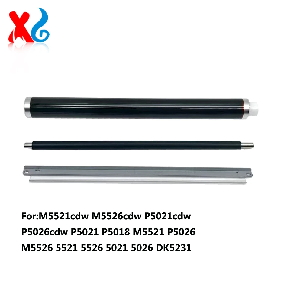 OPC Drum Kit Drum Cleaning Blade Charge Roller For Kyocera ECOSYS P5018cdn 5021 5026 M5521  M5521cdw M5526cdw P5021cdw P5026cdw