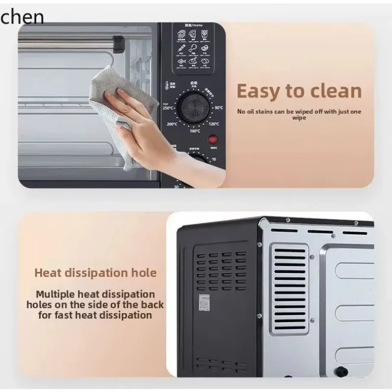cc26  Electric Oven Household Independent Temperature Control Baking Multifunctional 48 Liter Large Capacity Oven Household