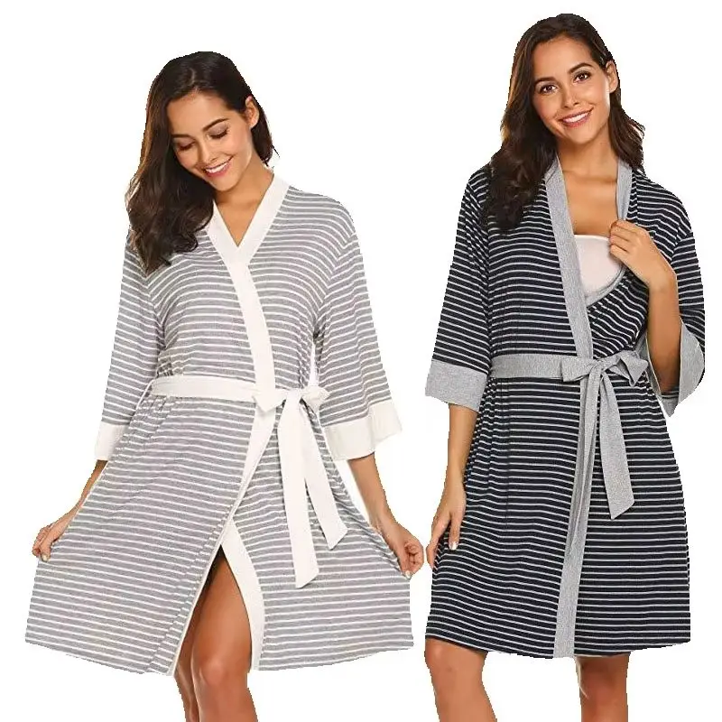 

Элегантная ночная сорочка для беременных, халат для роддома, пижама для кормящих мам, платье для лактации, одежда для сна для беременных женщин