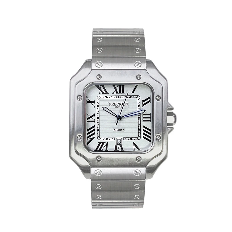 2025 мужские модные роскошные деловые кварцевые часы из нержавеющей стали, водонепроницаемые часы с вечной датой, британские брендовые часы