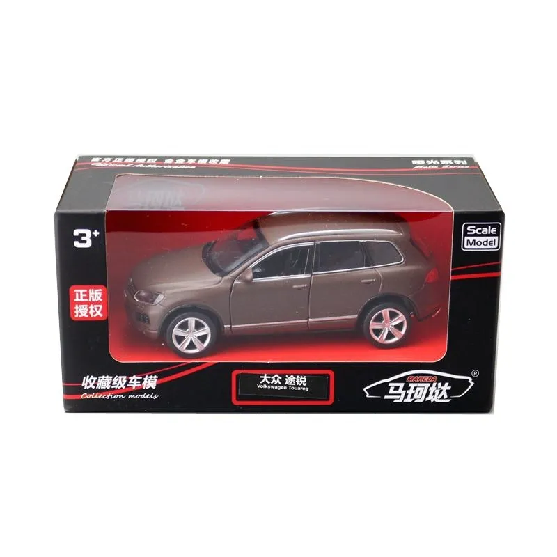 Die Casts Collectible Model Cars Static Alloy Sports Car Birthday Gift 1:36 VW Touareg SUV Toys for Children Home Decor