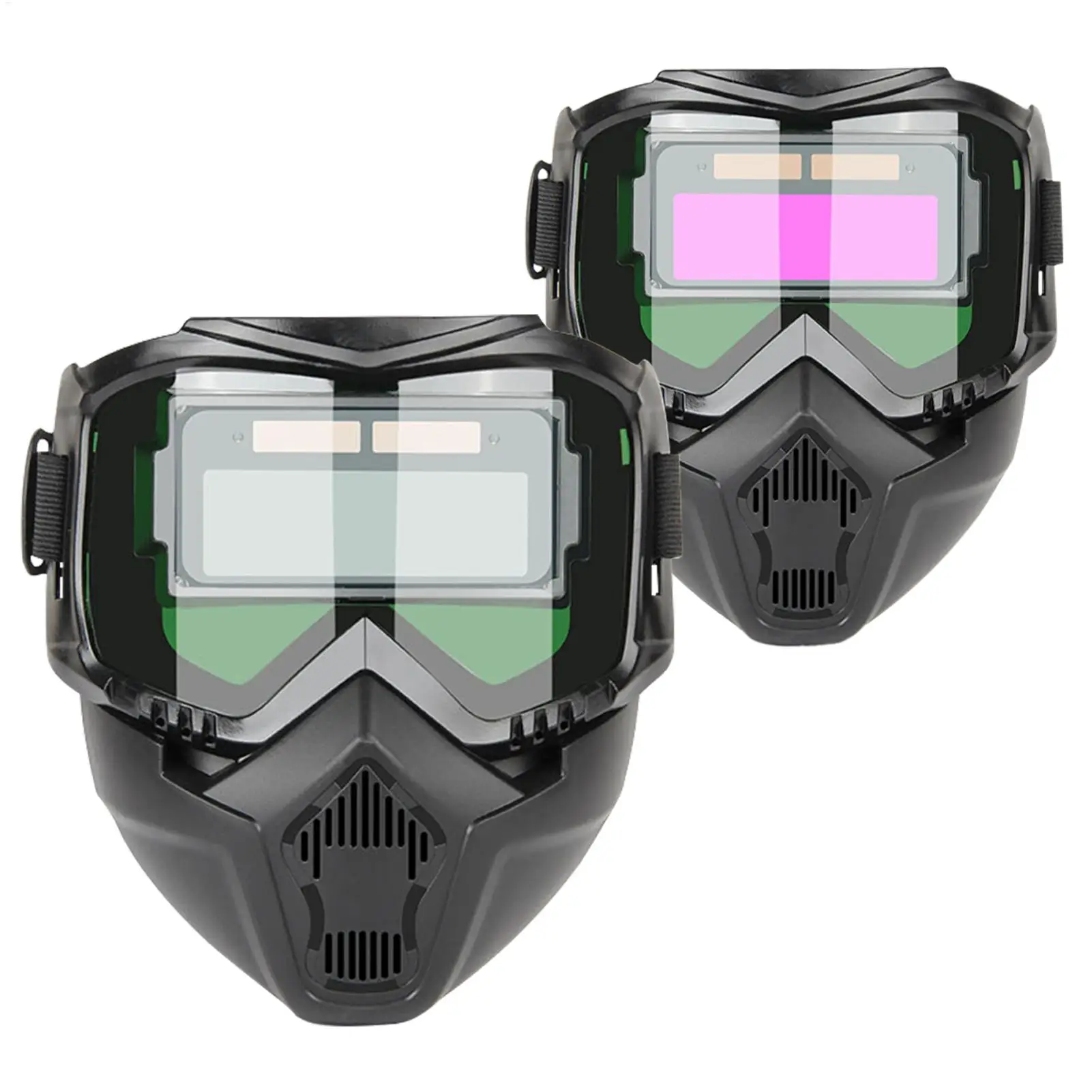 Welding Helmet Auto Darkening Breathable Welding Protector Welder Face Protector Soldering Protective Hood for Polishing