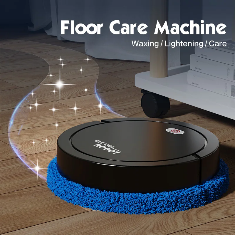 Home floor care robot, USB rechargeable, Combined with care solution, waxing/brightening/grooming