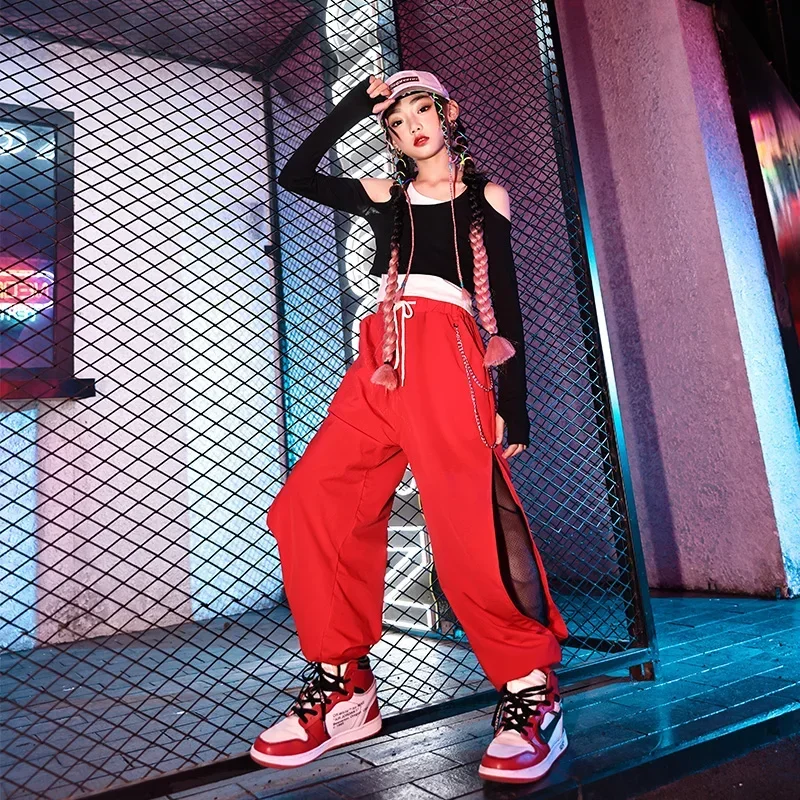 New Street Dance Suit Girls Hip Hop Jazz Dance Clothes Children's Runway Fashion Clothes Fashion Model Dance Costume