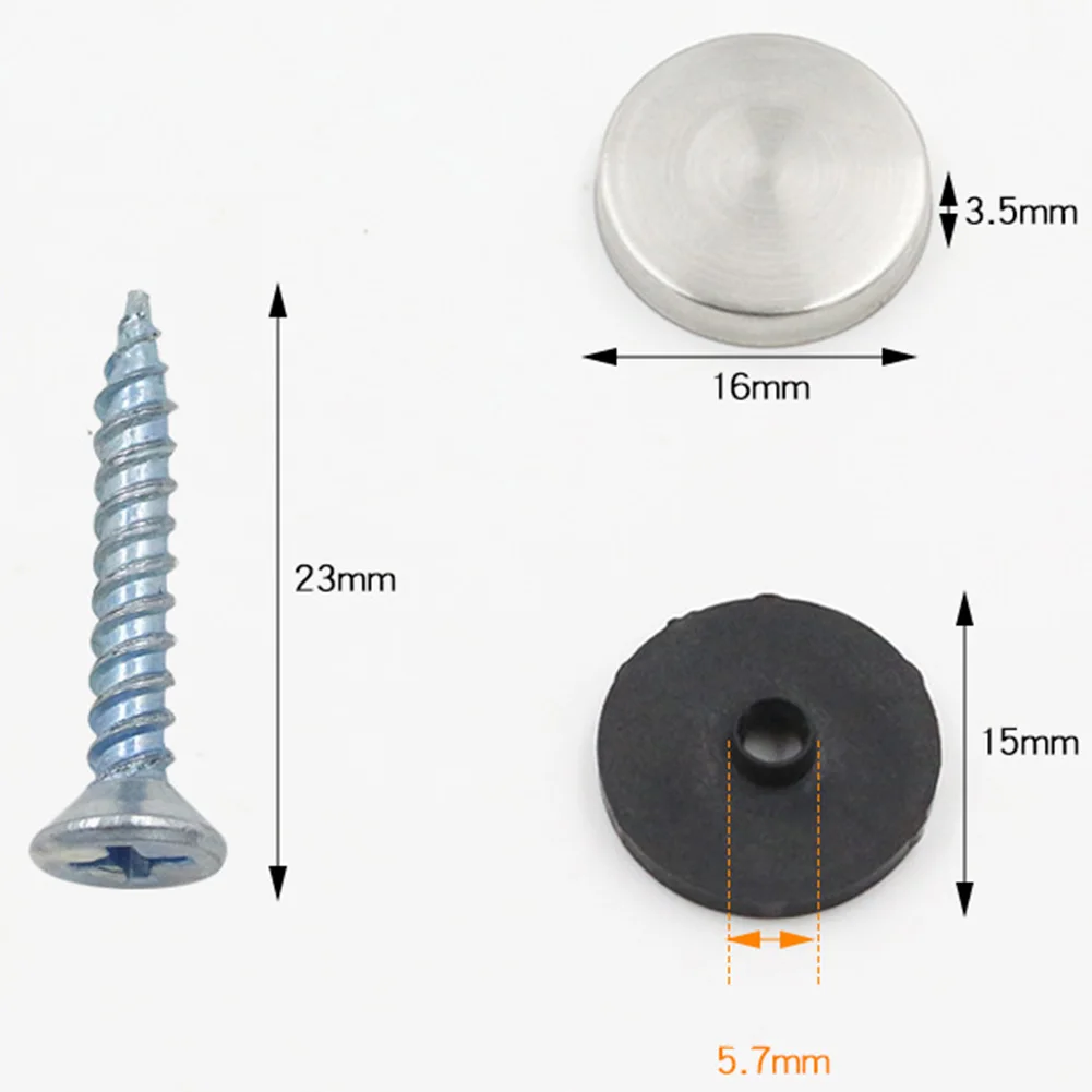 

Набор хромированных зеркальных винтов из 20 прочной нержавеющей стали, надежный для широкого диапазона зеркал и сборки мебели